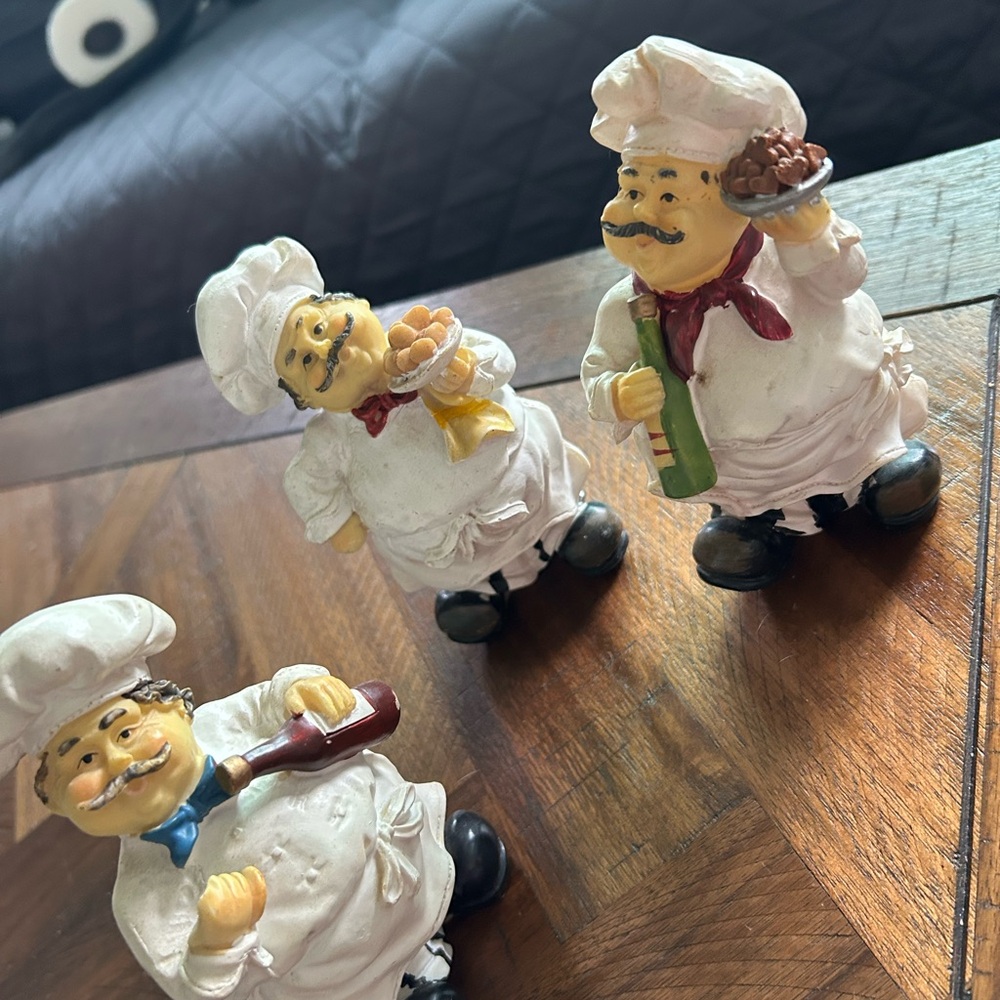 Vintage Chef Figurine Fridge $20 each